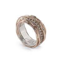 Anello Rubinia Donna Filodellavita Classic in Oro rosa Diamante Brown 0.21 Ct AN13ARBR_14 - AN13ARBR_14